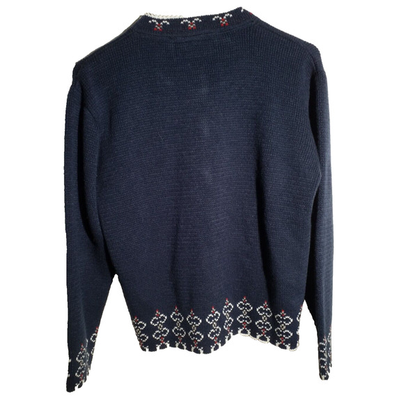 Vintage Amana Blue Button Front Cardigan Sweater Size Small - Picture 3 of 7